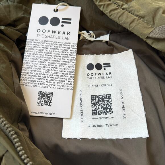 NEW Oof Wear Oversize Hooded Jacket 9063 Verde Oliva Olive Green - Picture 6 of 14
